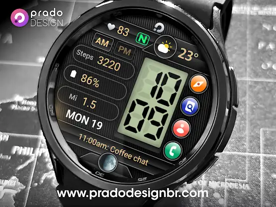 PRADO 62 Digital Watch Face screenshot 7