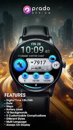 PRADO 64 Digital Watch Face screenshot 2