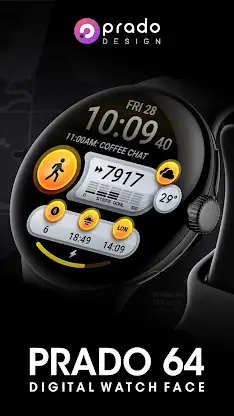 PRADO 64 Digital Watch Face screenshot 1
