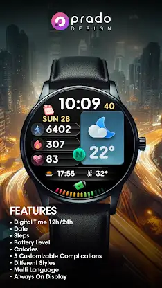 PRADO 67 Digital Watch Face screenshot 2