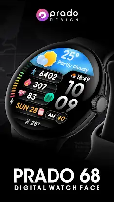 PRADO 68 Weather Watch Face screenshot 1