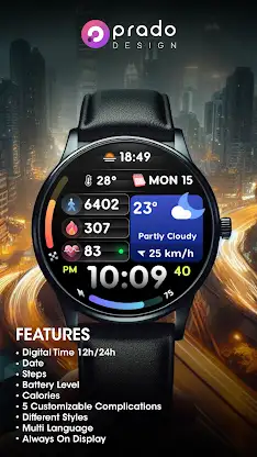 PRADO 70 Digital Watch Face screenshot 2