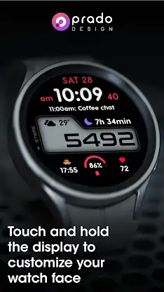 PRADO 73 Digital Watch Face screenshot 3