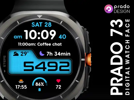 PRADO 73 Digital Watch Face screenshot 6