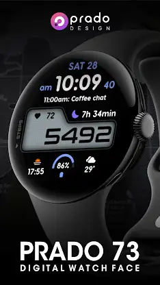 PRADO 73 Digital Watch Face screenshot 1