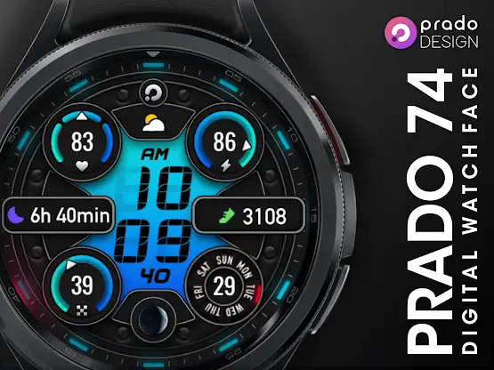 PRADO 74 Digital Watch Face screenshot 7