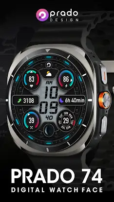 PRADO 74 Digital Watch Face screenshot 2