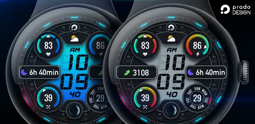 PRADO 74 Digital Watch Face screenshot 1