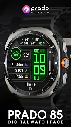PRADO 85 Digital Watch Face screenshot 2