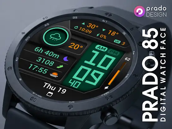 PRADO 85 Digital Watch Face screenshot 7
