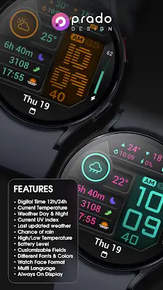 PRADO 85 Digital Watch Face screenshot 3