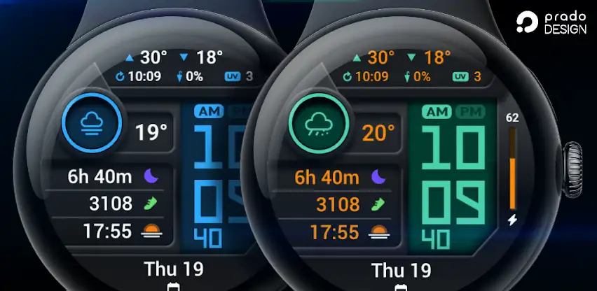 PRADO 85 Digital Watch Face screenshot 1