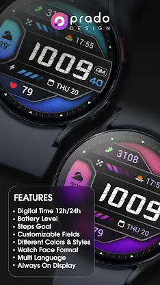 PRADO 86 Digital Watch Face screenshot 3