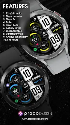 PRADO X75 Digital Watch Face screenshot 3
