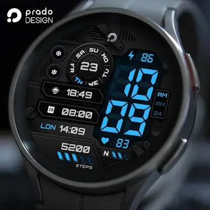 PRADO X115 Digital Watch Face screenshot 1