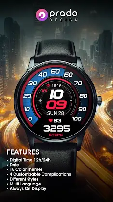 PRADO X140 Digital Watch Face screenshot 2