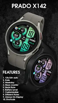 PRADO X142 Digital WatchFace screenshot 2