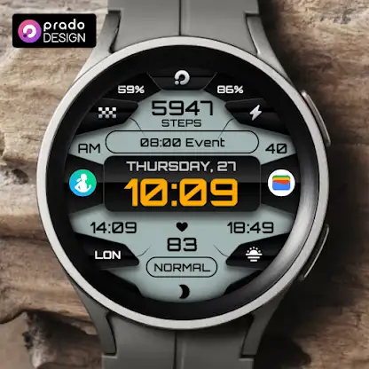 PRADO X164 Digital Watch Face screenshot 1