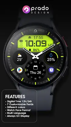 PRADO X36 Hybrid Watch face screenshot 2