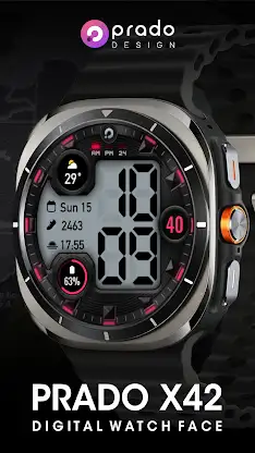 PRADO X42 Digital Watch Face screenshot 1