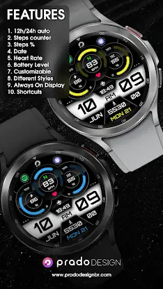 PRADO X74 Digital Watch Face screenshot 2