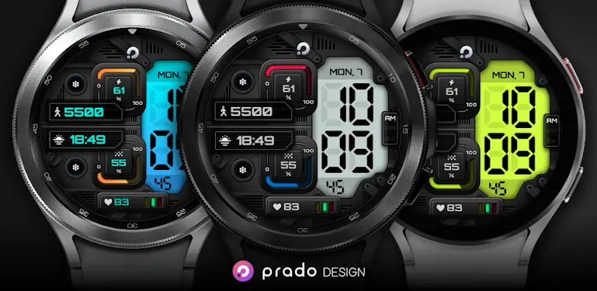 PRADO X98 - Digital Watch Face screenshot 1