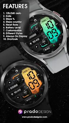 PRADO X98 - Digital Watch Face screenshot 2