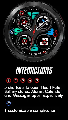 Predominant-Hybrid watch face screenshot 8