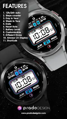 PRIME 001 Retro Watch Face screenshot 2