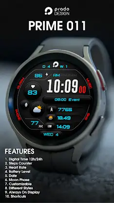 PRIME 011 Digital Watch Face screenshot 1