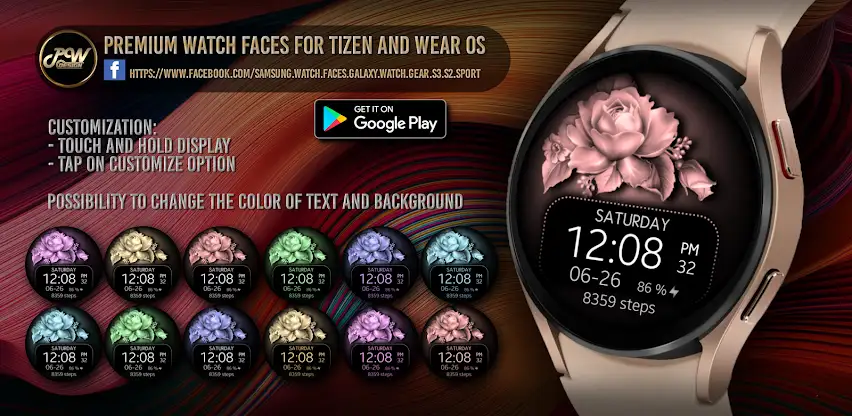 PW06 Blossom Watch Face screenshot 1
