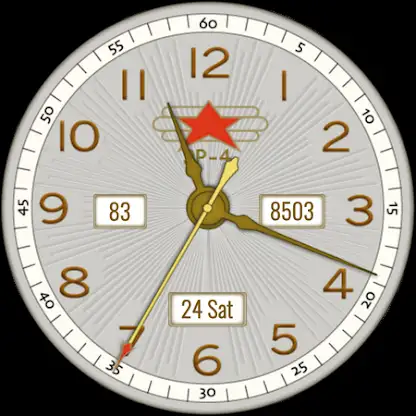 R4 Star Analog Watch Face screenshot 1