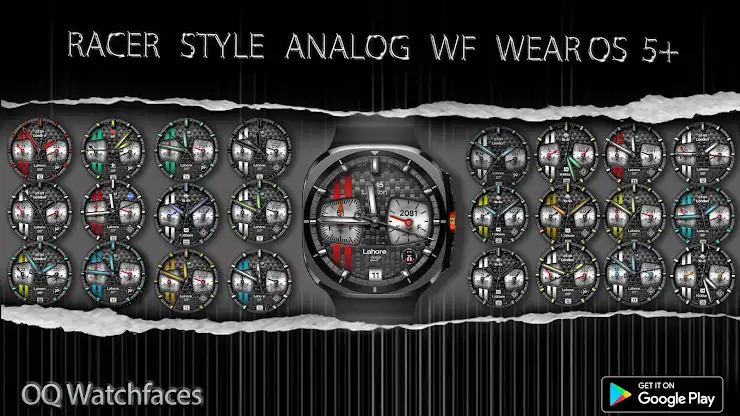 Racer Style Analog Wear OS 5+ screenshot 8
