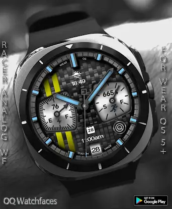 Racer Style Analog Wear OS 5+ screenshot 4