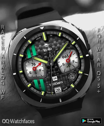 Racer Style Analog Wear OS 5+ screenshot 6
