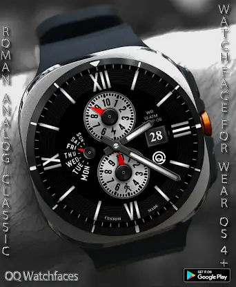 Roman Classic Analog Wear OS4+ screenshot 3