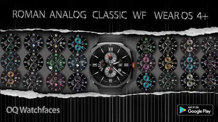 Roman Classic Analog Wear OS4+ screenshot 8