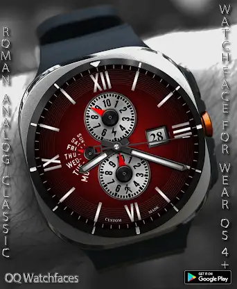 Roman Classic Analog Wear OS4+ screenshot 2