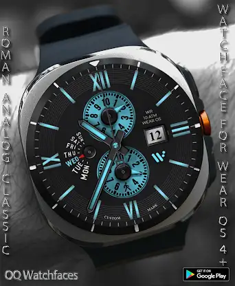 Roman Classic Analog Wear OS4+ screenshot 5