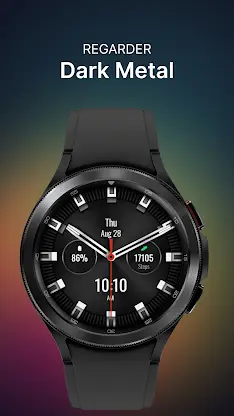 Dark Metal Watch Face screenshot 2