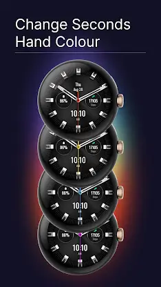 Dark Metal Watch Face screenshot 5