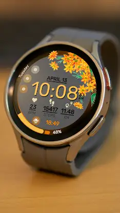 Floral Elegance Wear OS RW09 screenshot 2