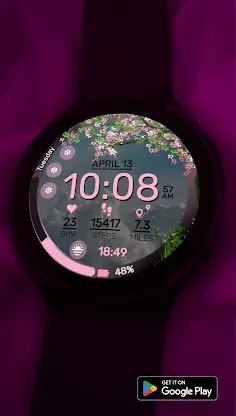 Floral Elegance Wear OS RW09 screenshot 1