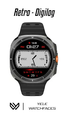 Retro - Digilog | watch face screenshot 2