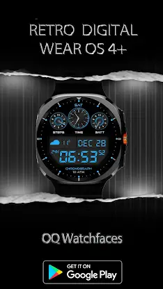 Retro Digital WF Wear OS 5+ screenshot 6