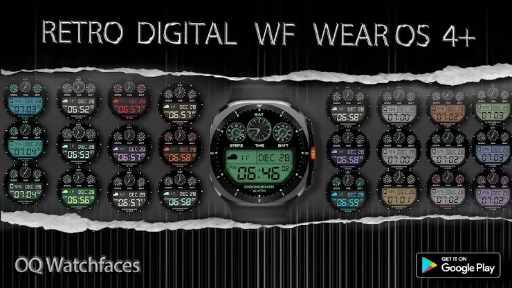 Retro Digital WF Wear OS 5+ screenshot 7