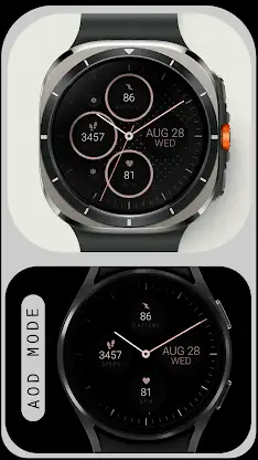 Rose Gold v2 analog watch face screenshot 5