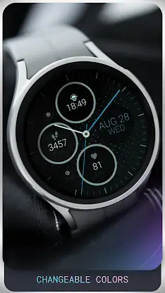 Rose Gold v2 analog watch face screenshot 4