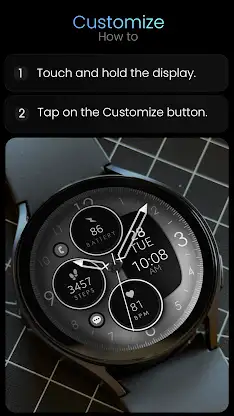 Rose Gold Analog Watch Face screenshot 8