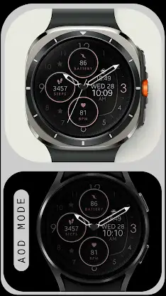 Rose Gold Analog Watch Face screenshot 6